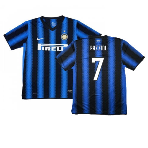 Inter Milan 2010-11 Home Shirt (S) (Excellent) (Pazzini 7)