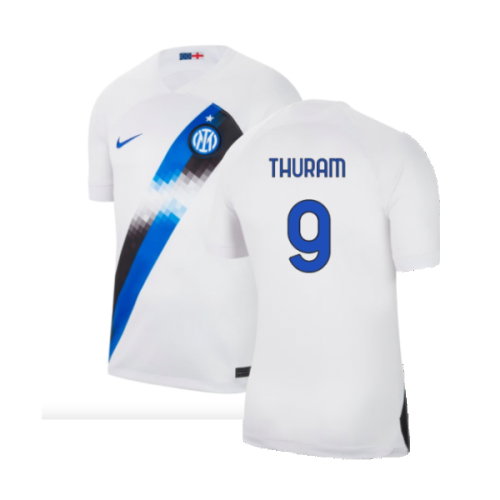 Inter Milan 2023-24 Away Shirt (Sponsorless) (M) (Thuram 9) (BNWT)