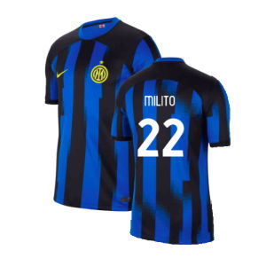 Inter Milan 2023-24 Home Shirt (SB) (Milito 22) (Excellent)