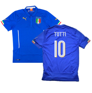 Italy 2014-16 Home (L) (TOTTI 10) (Very Good)