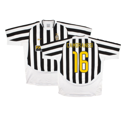 Juventus 2003-04 Home Shirt (XL) (Camoranesi 16) (Excellent)