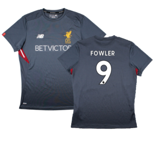 Liverpool 2017-18 New Balance Training Shirt (L) (Fowler 9) (Excellent)
