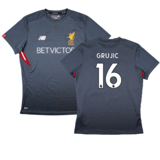 Liverpool 2017-18 New Balance Training Shirt (L) (Grujic 16) (Excellent)