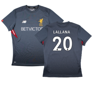 Liverpool 2017-18 New Balance Training Shirt (L) (Lallana 20) (Excellent)