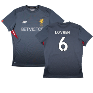 Liverpool 2017-18 New Balance Training Shirt (L) (Lovren 6) (Excellent)