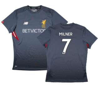 Liverpool 2017-18 New Balance Training Shirt (L) (Milner 7) (Excellent)