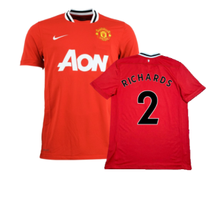 Manchester United 2011-12 Home Shirt (XL) (Richards 2) (Excellent)