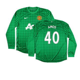 Manchester United 2012-2013 Home GK Shirt (L) (Very Good) (Amos 40)