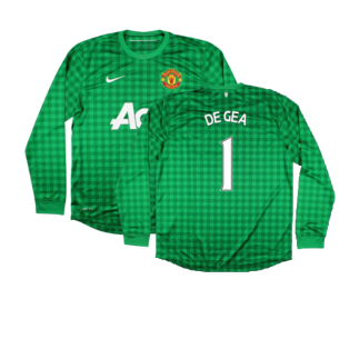Manchester United 2012-2013 Home GK Shirt (L) (Very Good) (De Gea 1)