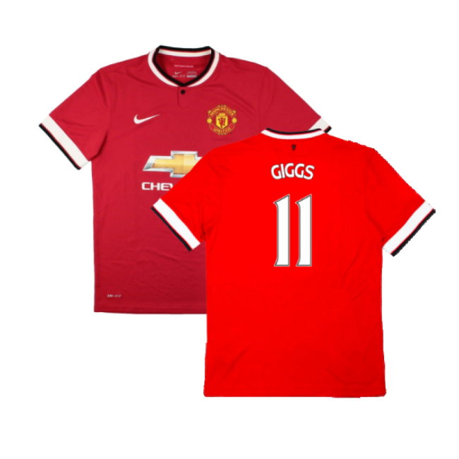 Manchester United 2014-15 Home Football Shirt (L) (Excellent) (Giggs 11)