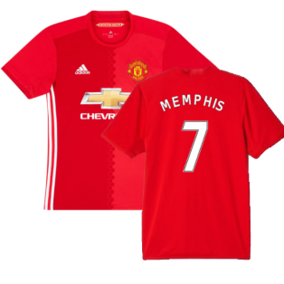 Manchester United 2016-17 Home Shirt (L) (Memphis 7) (Good)