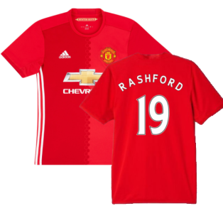 Manchester United 2016-17 Home Shirt (L) (Rashford 19) (Good)