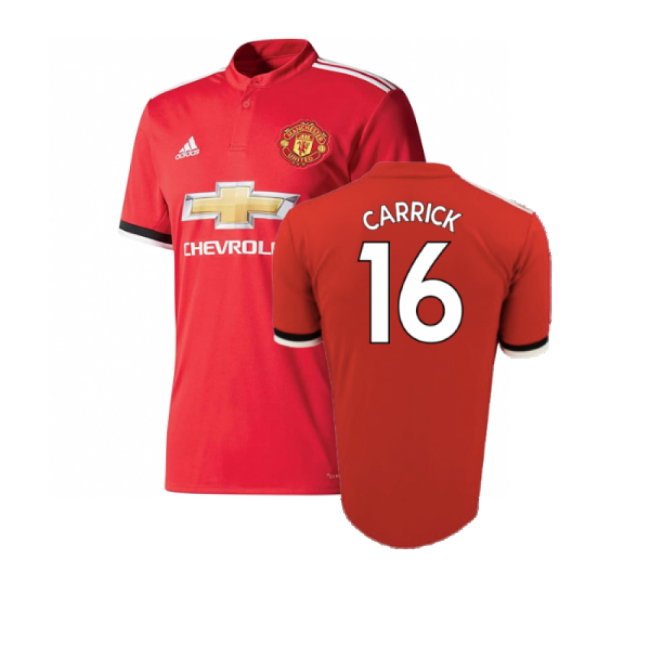 Manchester United 2017-18 Home Shirt (Excellent) (Carrick 16)