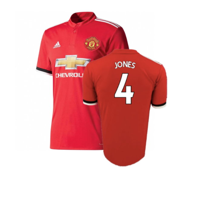 Manchester United 2017-18 Home Shirt (Excellent) (Jones 4)