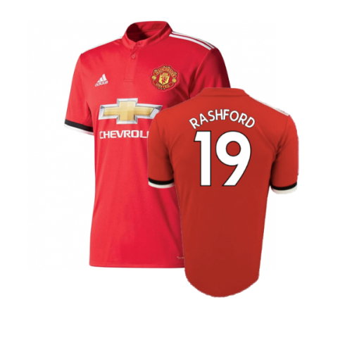 Manchester United 2017-18 Home Shirt (Excellent) (Rashford 19)