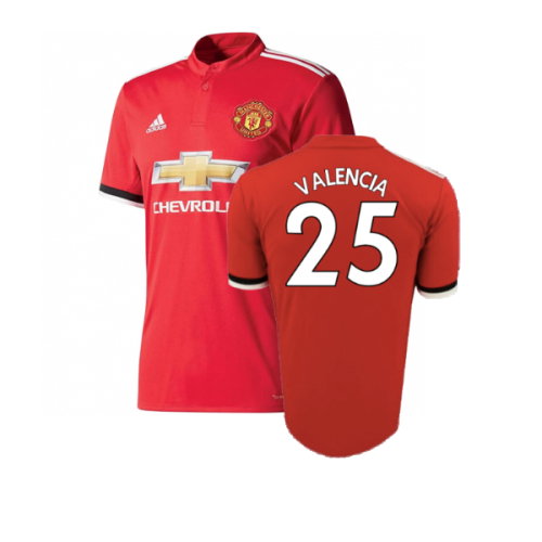 Manchester United 2017-18 Home Shirt (Excellent) (Valencia 25)