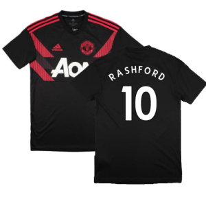 Manchester United 2018-19 Adidas Training Shirt (XL) (Excellent) (Rashford 10)
