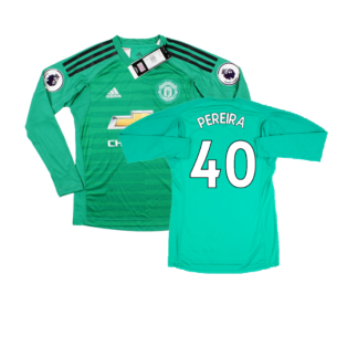 Manchester United 2018-19 GK Home Long Sleeve Shirt (MB) (De Gea #1) (BNWT) (Pereira 40)