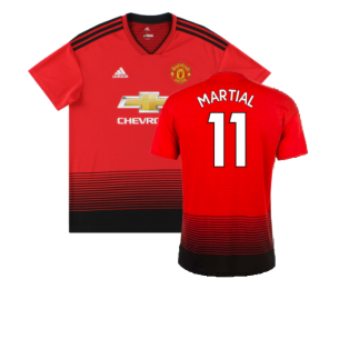 Manchester United 2018-19 Home Shirt (XL) (Excellent) (Martial 11)