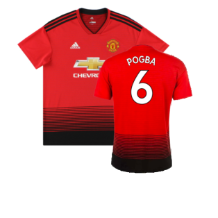 Manchester United 2018-19 Home Shirt (Mint) (Pogba 6)