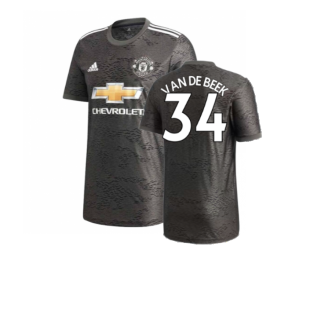 Manchester United 2020-21 Away Shirt (XL) (Excellent) (VAN DE BEEK 34)