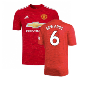 Manchester United 2020-21 Home Shirt (Excellent) (EDWARDS 6)