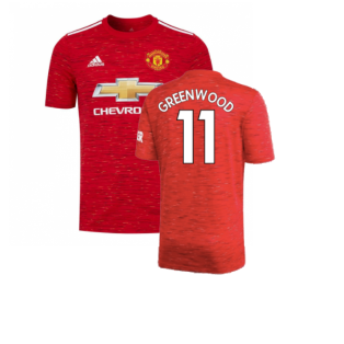 Manchester United 2020-21 Home Shirt (Excellent) (GREENWOOD 11)