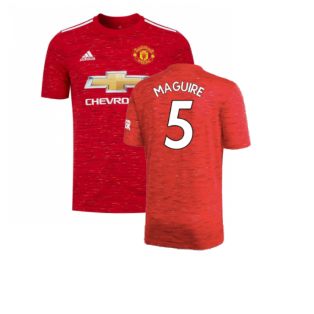 Manchester United 2020-21 Home Shirt (Excellent) (MAGUIRE 5)