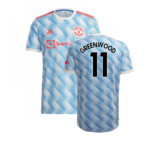 Manchester United 2021-22 Away Shirt (XL) (Mint) (GREENWOOD 11)