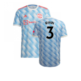 Manchester United 2021-22 Away Shirt (XL) (Mint) (IRWIN 3)