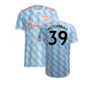 Manchester United 2021-22 Away Shirt (XL) (Mint) (McTOMINAY 39)