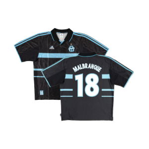 Marseille 1999-00 Third Shirt (L) (Fair) (Malbranque 18)