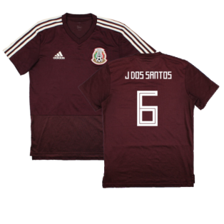 Mexico 2018-19 Adidas Training Shirt (S) (J Dos Santos 6) (Excellent)