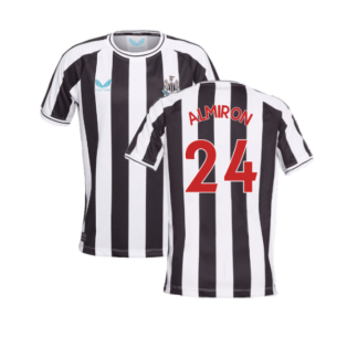 Newcastle United 2022-23 Home Shirt (Sponsorless) (L) (ALMIRON 24) (Mint)