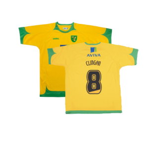Norwich 2008-2010 Home Shirt (Good) (Clingan 8)
