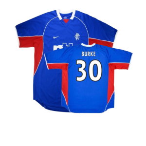 Rangers 2001-2002 Home Shirt (Excellent) (Burke 30)