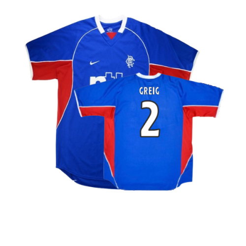 Rangers 2001-2002 Home Shirt (Excellent) (GREIG 2)