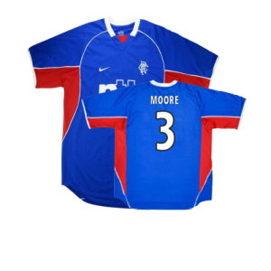 Rangers 2001-2002 Home Shirt (Excellent) (Moore 3)