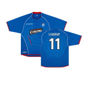 Rangers 2005-06 Home Shirt (Very Good) (LAUDRUP 11)