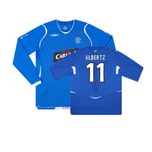 Rangers 2008-09 Home L/S Shirt (M) (Excellent)