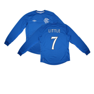 Rangers 2012-13 Long Sleeve Home Shirt (S) (Little 7) (Excellent)