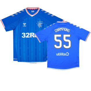Rangers 2019-20 Home Shirt (XL) (Excellent) (Champions 55)