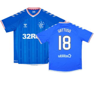 Rangers 2019-20 Home Shirt (XL) (Excellent) (GATTUSO 18)