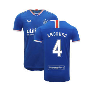 Rangers 2020-21 Home Shirt (S) (AMORUSO 4) (Excellent)