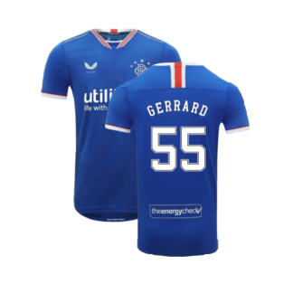 Rangers 2020-21 Home Shirt (S) (Gerrard 55) (Excellent)
