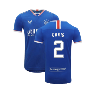Rangers 2020-21 Home Shirt (S) (GREIG 2) (Excellent)