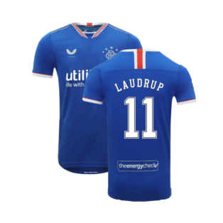 Rangers 2020-21 Home Shirt (S) (LAUDRUP 11) (Excellent)