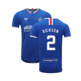 Rangers 2020-21 Home Shirt (XL) (RICKSEN 2) (Mint)