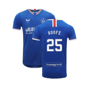 Rangers 2020-21 Home Shirt (XL) (ROOFE 25) (Mint)