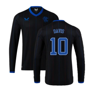 Rangers 2022-23 Long Sleeve Fourth Shirt (XXL) (Excellent) (DAVIS 10)